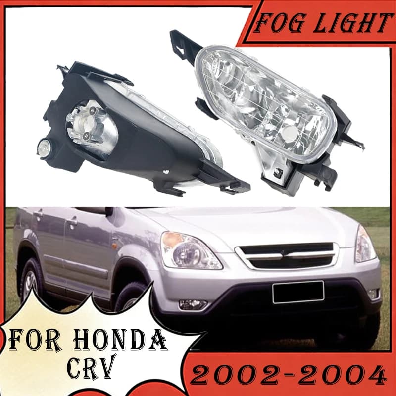 Front Bumper Fog Light Foglight For HONDA CRV 2002 2003 2004 RD5 RD7 Front Lights Daytime Running Light Car Accessories