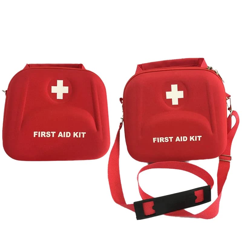 Kit di pronto soccorso impermeabile portatile domestico di alta qualità Borsa rossa in EVA per il trattamento medico di emergenza di famiglia o in viaggio