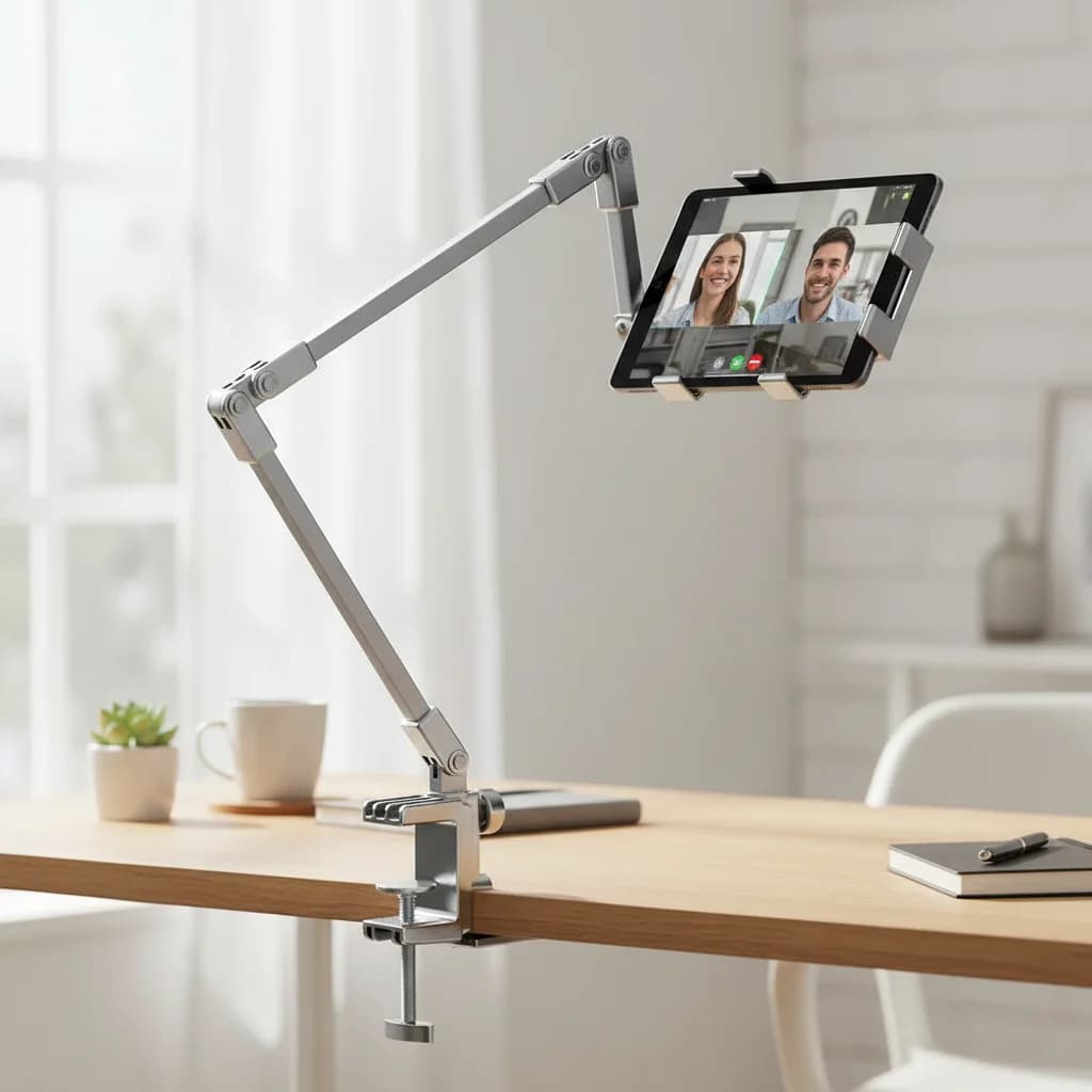 Adjustable Tablet Stand Foldable 3 Sections Arms Bedside Phone Holder for 5-12Inch Phone Ipad Pro Mini for Xiaomi