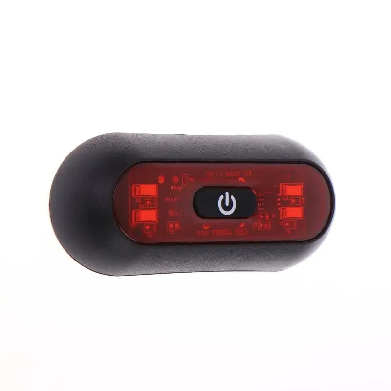 Luce LED per Casco Bicicletta con 4 Lampade Ricaricabile USB Accessorio di Sicurezza per Moto e Bici