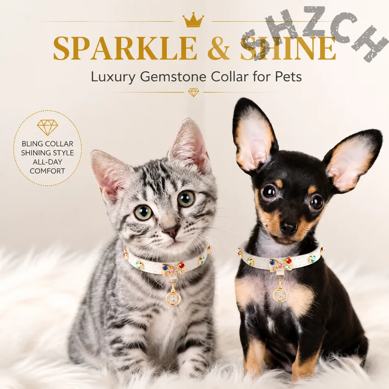 Sparkling Rhinestone Alloy Bowknot Cat Collar with Leash Set Soft Adjustable Pet Necklace for Small Dogs and Cats