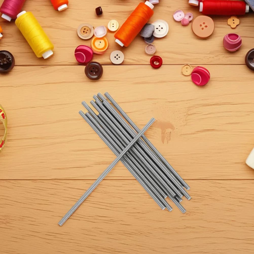 20 Pezzi Aghi Bloccanti in Metallo per Lavorazione a Maglia, Perni in Acciaio Inossidabile per Crochet, Kit di Strumenti per Fissaggio Artigianale e Cucito, Bloccaggio Rotondo Interlock