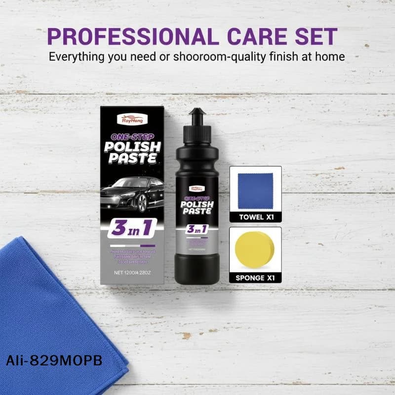 【P】Rimuovi Graffi Auto, Pasta Lucidante per Vernice Auto, Kit Lucidatura Anti-Graffio, Cera Riparatrice per Graffi, Lucidatura Rimuovi-Graffi