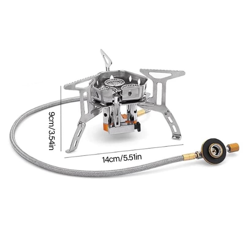 Wind Resistant Camp Stove Outdoor Gas Burners Camp Ignition Gas Burners
