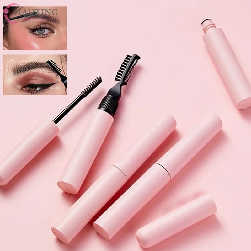 Empty 10ml Mascara bottle with Double Head, Fa-da-Te Rechargeable Container for Eyebrow Gel, Eyelash Extension Flavor, Cosmetic Pack
