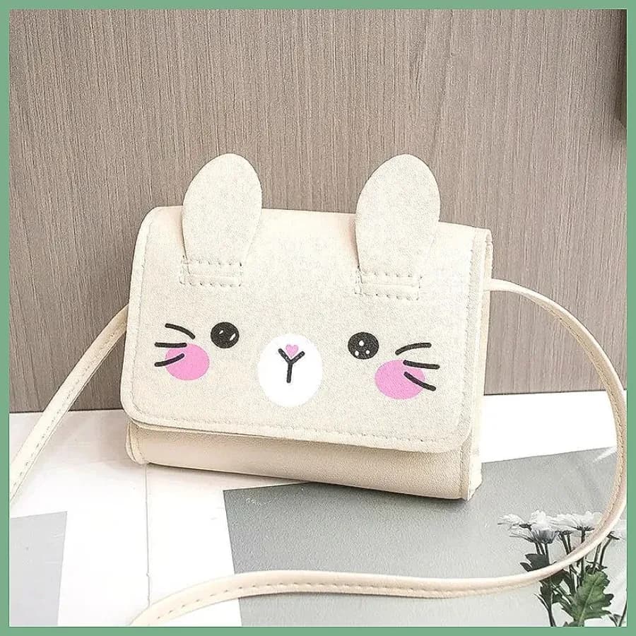 Mini Borsa per Bambine, Graziosa Borsa a Tracolla in PU per Ragazze, Portafoglio da Principessa per Bambine