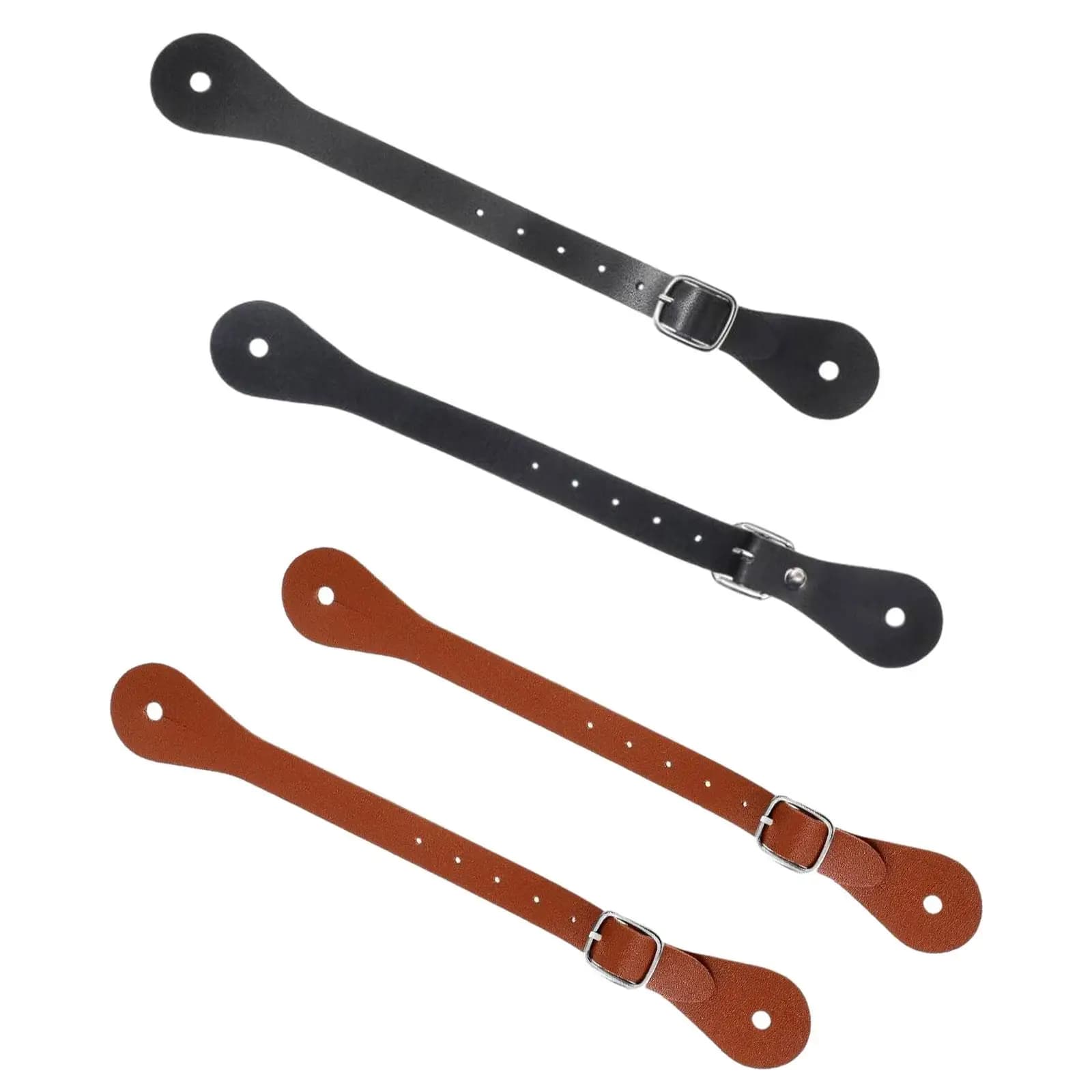 Spur Straps 1 Pair with Metal Buckle Western Man Woman Durable Ladies Boot