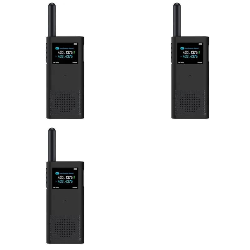 【VALUE MONEY】3X For Walkie Talkie 2S Protective Case Silicone Cover Interphone Protective Shell Anti-Drop Accessories,Bla