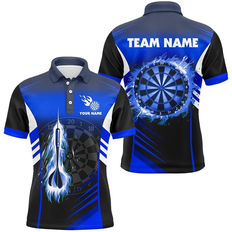 Darts Giradischi Grafica Polo a maniche corte per uomo Abbigliamento Vacanza Casual Risvolto POLO Dart Club Team Unifrom T-shirt maschile