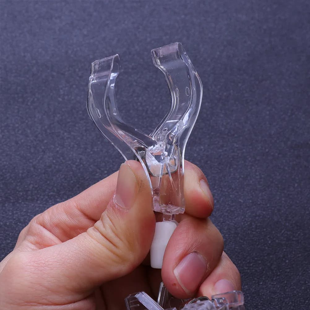10 Pezzi Porta Prezzi in Plastica Trasparente a Forma di T, Clip per Espositori da Scaffale per Negozi, Boutique e Etichette Retail