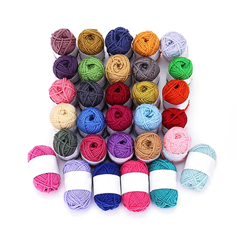 12-20 palline/LOTTO Schette di filato acrilico (10GRAMI/BALL) in totale Ottimo kit iniziale per maglieria all'uncinetto per artigianato colorato Colore casuale