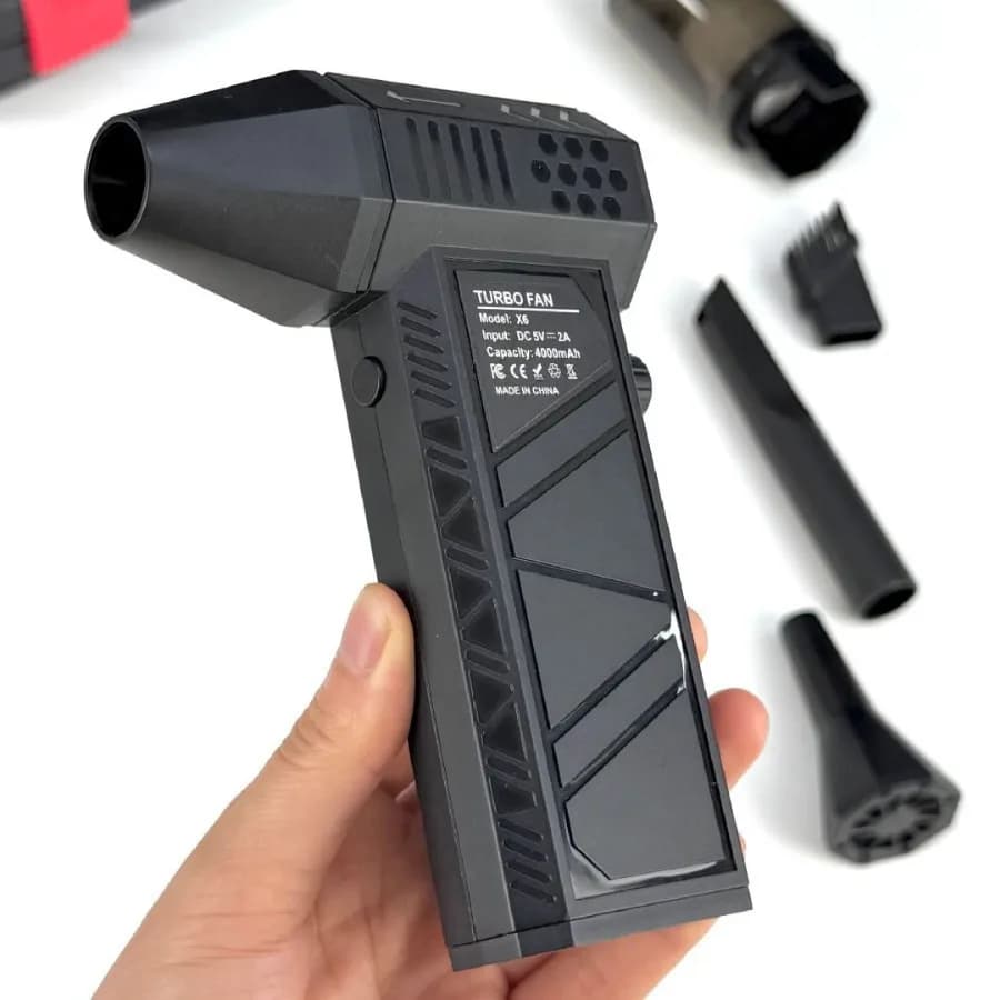 X6 Fan Turbo Hair Dryer Fan Vacuum Cleaner for Cars Double Purpose Hair dryer 5500Pa