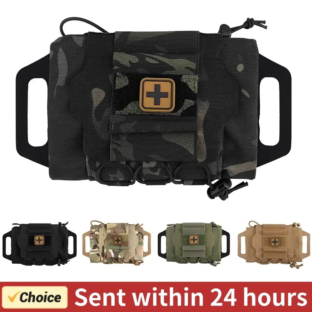 Kit di pronto soccorso tattico Borsa da caccia esterna Custodia militare Kit IFAK Custodia medica MOLLE Kit di sopravvivenza di pronto soccorso a distribuzione rapida