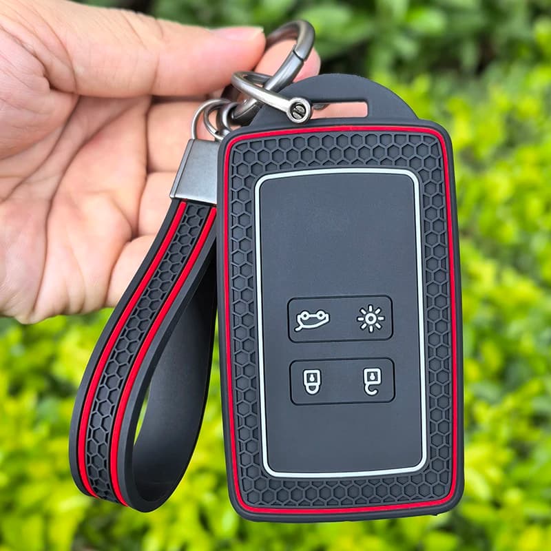 Custodia in silicone per chiave telecomando Renault Captur 2020 2021 Clio 5 Megane ARKANA Scenic Kadjar Zoe Espace Dacia Sandero Duster