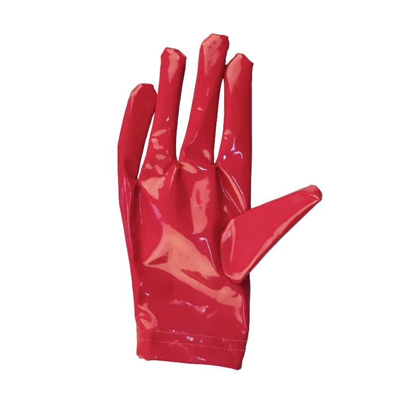Guanti Corti Sexy in PVC Lucido per Donne, Guanti in Lattice Effetto Bagnato, Accessori per Feste in PU, Cosplay di Halloween, Abbigliamento Gotico da Club