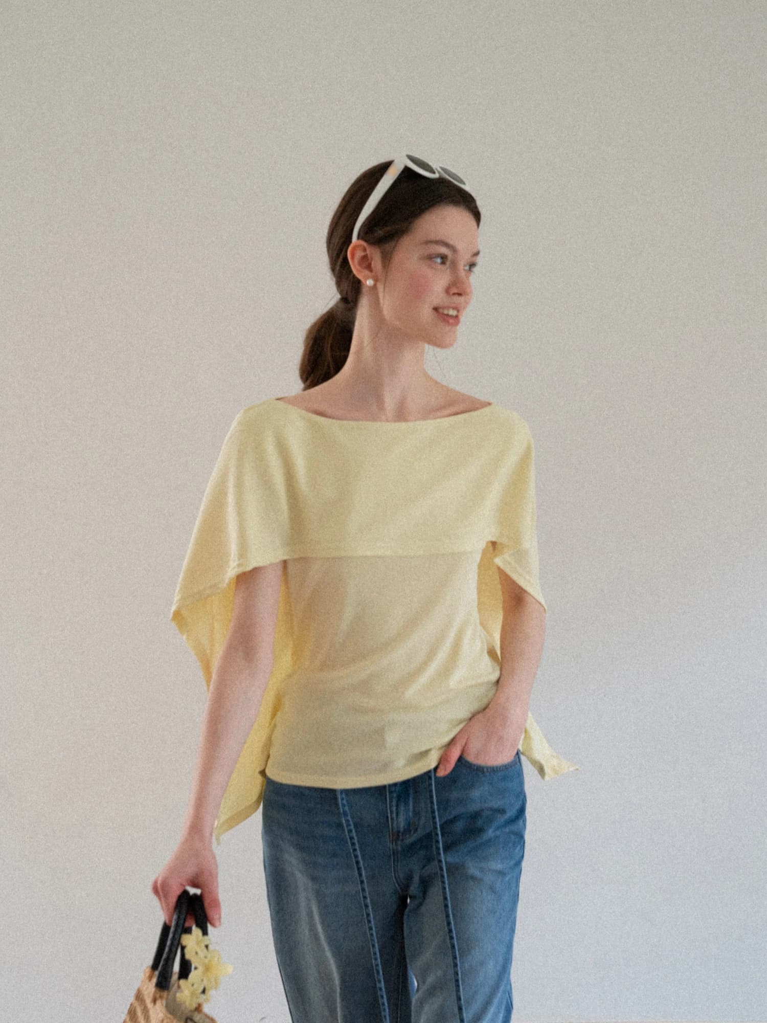 EGGKA Sleeveless T-Shirt Women Summer Casual Loose Fit Modal Cotton Polyester Blend round Neck Short Sleeve Fake Two-Piece