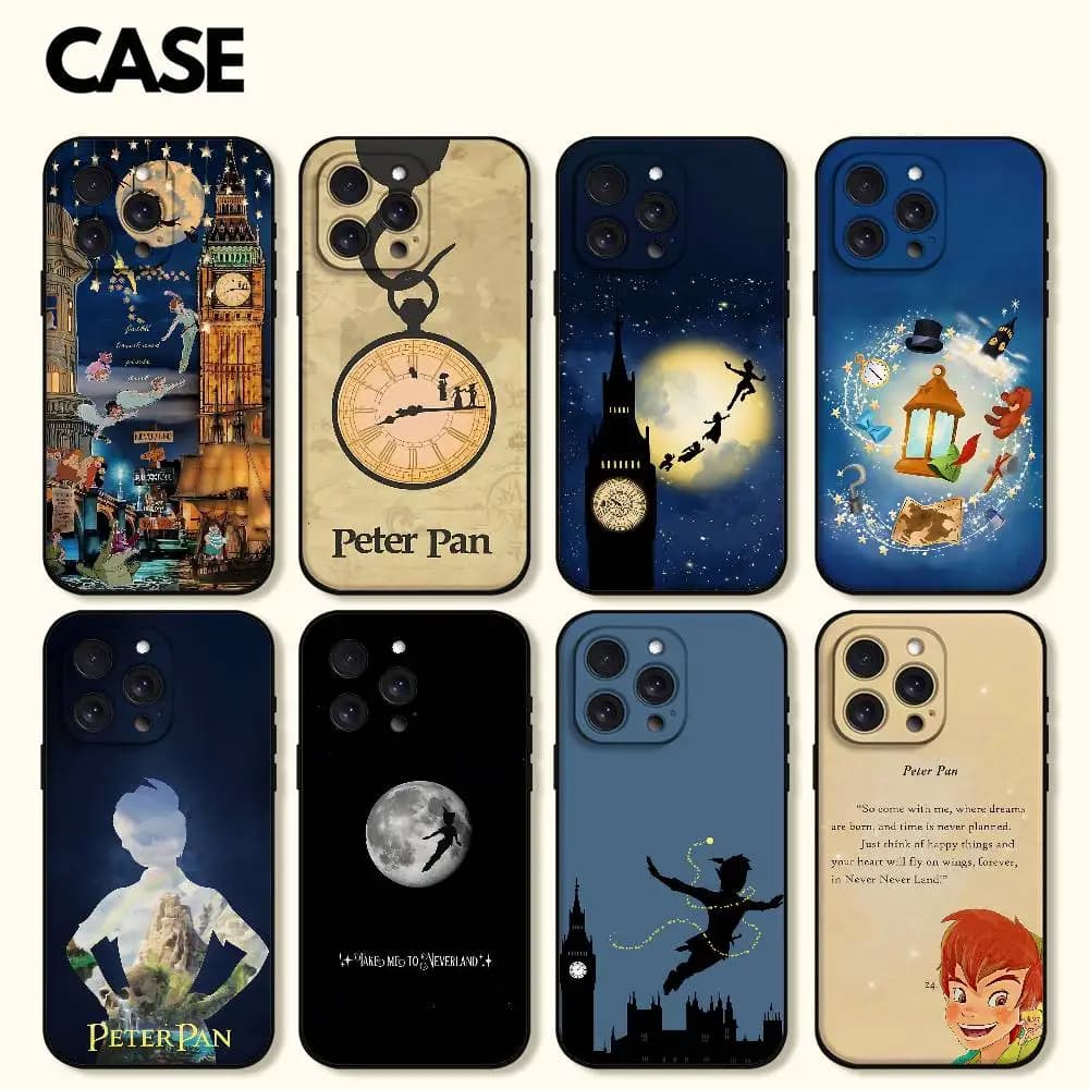 Custodia per telefono Cartoon P-Peter P-Pan per IPhone 17 16 15 14 13 12 11 PRO MAX PLUS Mini TPU Custodia morbida per la pelle