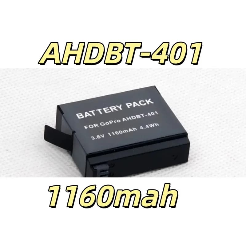Replacement battery For camera battery AHDBT-401 1160mah action camera video recorder battery 4th generation