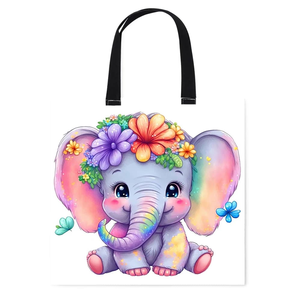 Kit Ricamo Punto Croce 11CT con Borsa Tote in Tela a Tema Animali Carini, Kit Personalizzato per Principianti