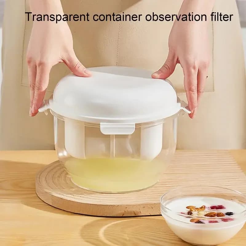 Transparent yogurt filter homemade whey separator refrigerated press cheese screen
