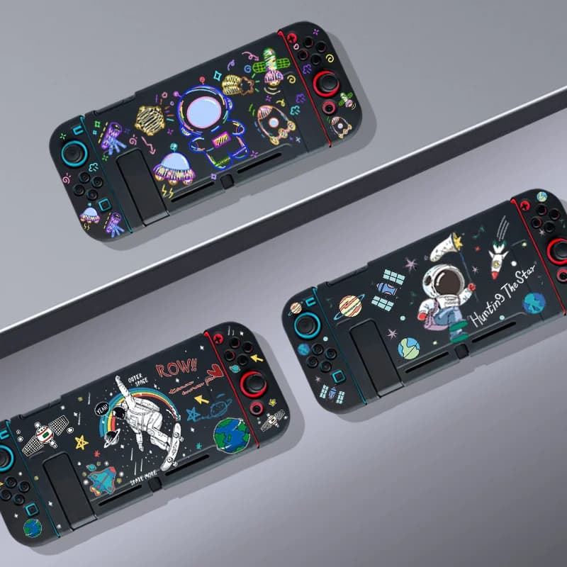 Simpatico astronauta per Nintendo Switch Custodia protettiva in TPU morbido per Nintend Switch NS Console Joycon Cover Accessori per host di gioco