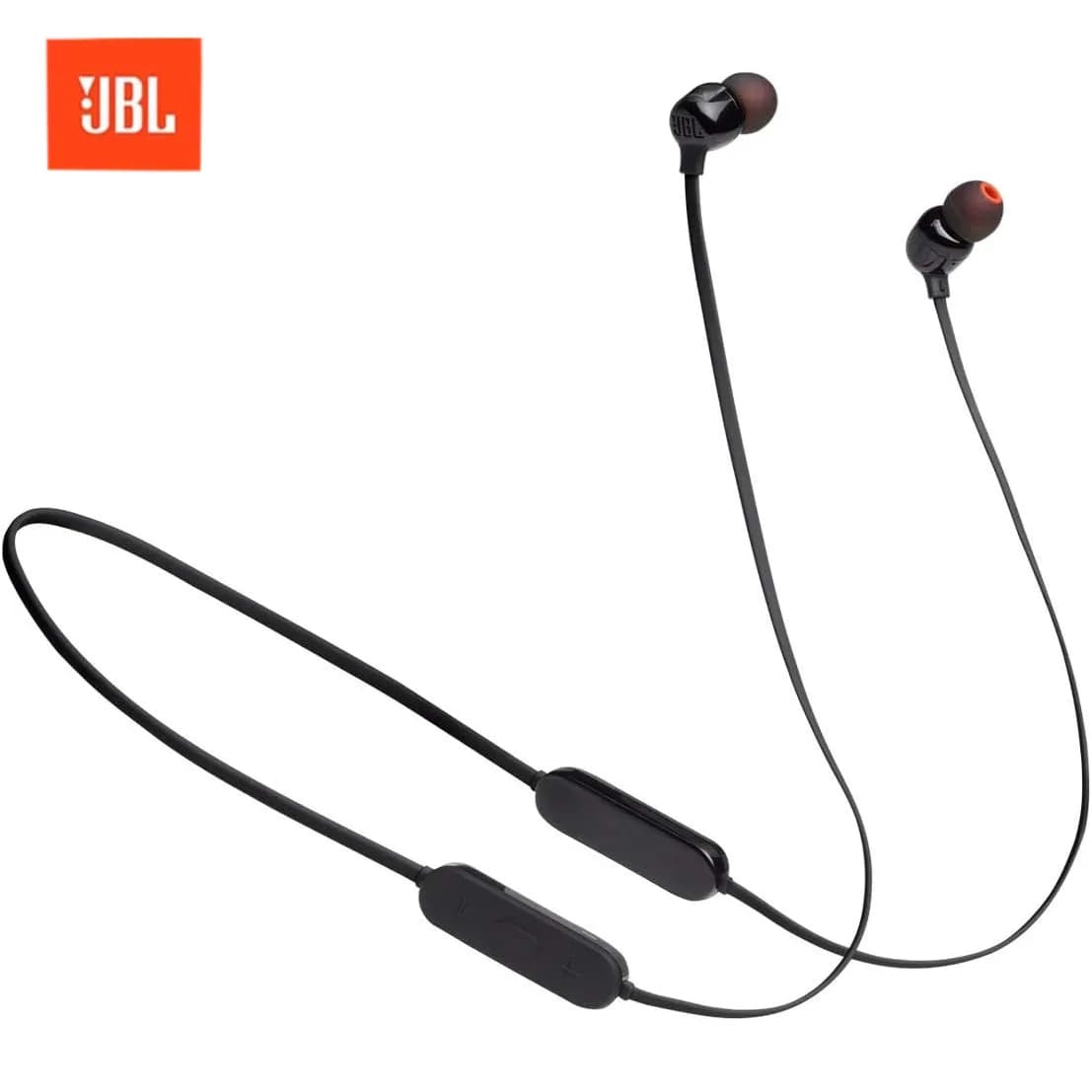 JBL T125 Bluetooth Semi-in-ear Wireless Headphones with Neck Headset Sports Headphones for Waterproof Calls Long-Term Battery Magnetic Design