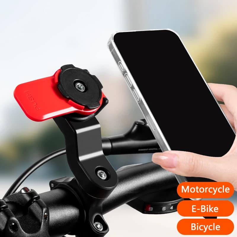 Rear-view mirror for motorcycle with shock absorber, universal bracket suitable for most motorcycles and bicycles