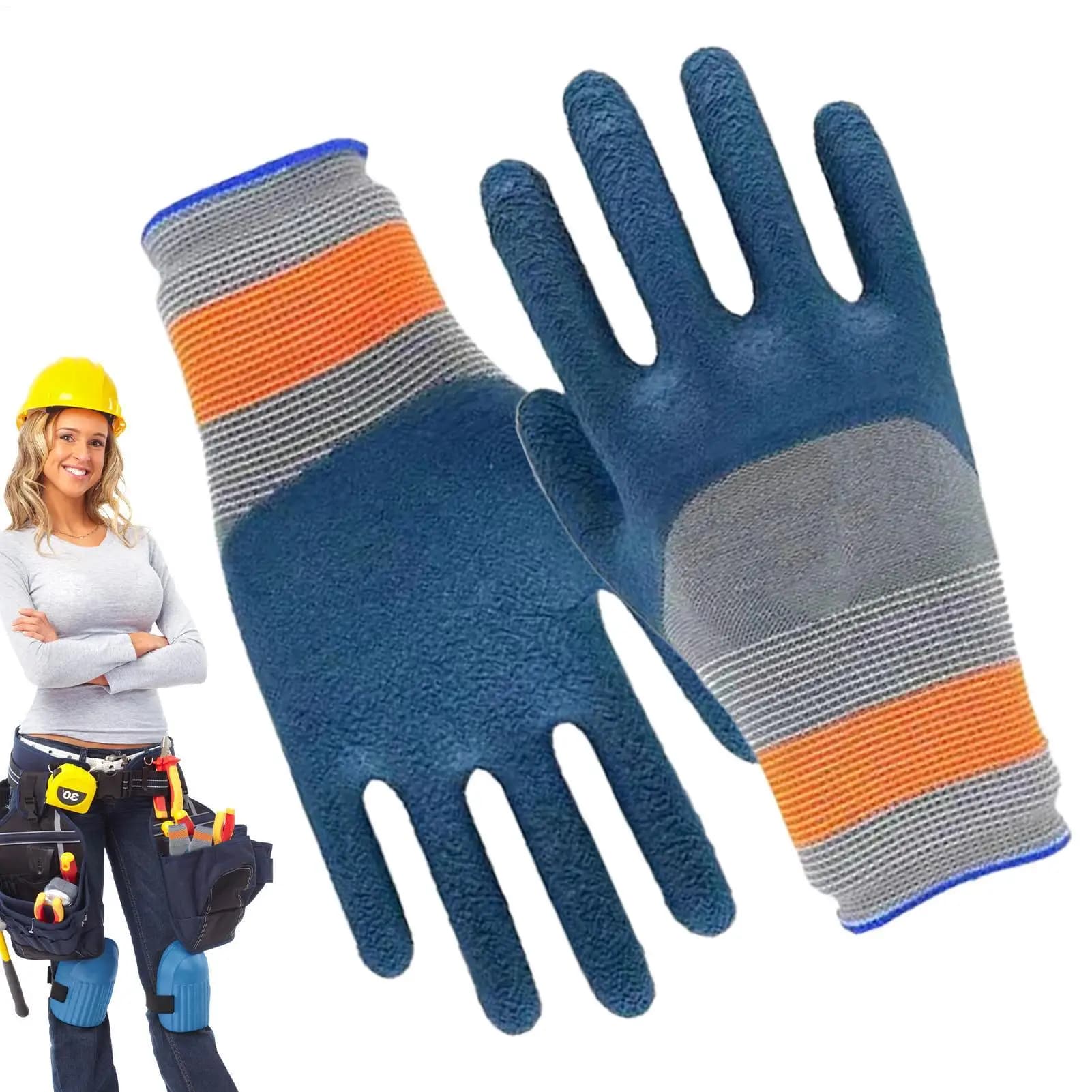 Guanti da giardino Guanti in gomma impermeabili resistenti alla puntura Guanti in lattice per orticoltura Guanto da giardinaggio per piante vegetali