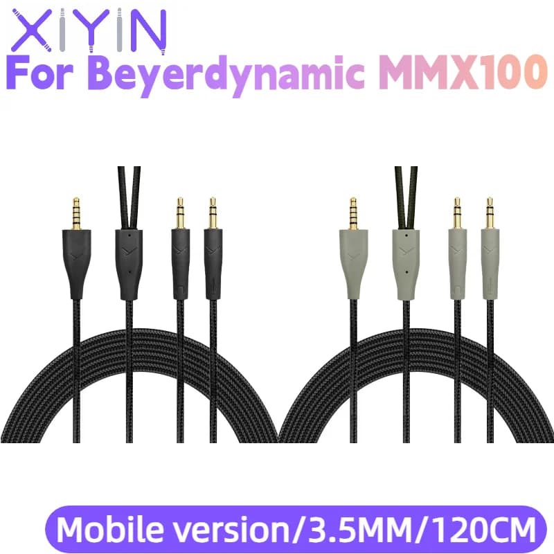 3.5mm Plug Computer version/Mobile version Professional Gaming Headset Replacement Audio Cable for Beyerdynamic MMX100 Headsets