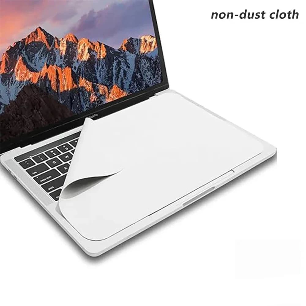 Panno in Microfibra Antipolvere per Pulizia Schermo Laptop e Protezione Tastiera per MacBook Pro 13 14 15 16 Pollici, Copertura Palmare per Notebook