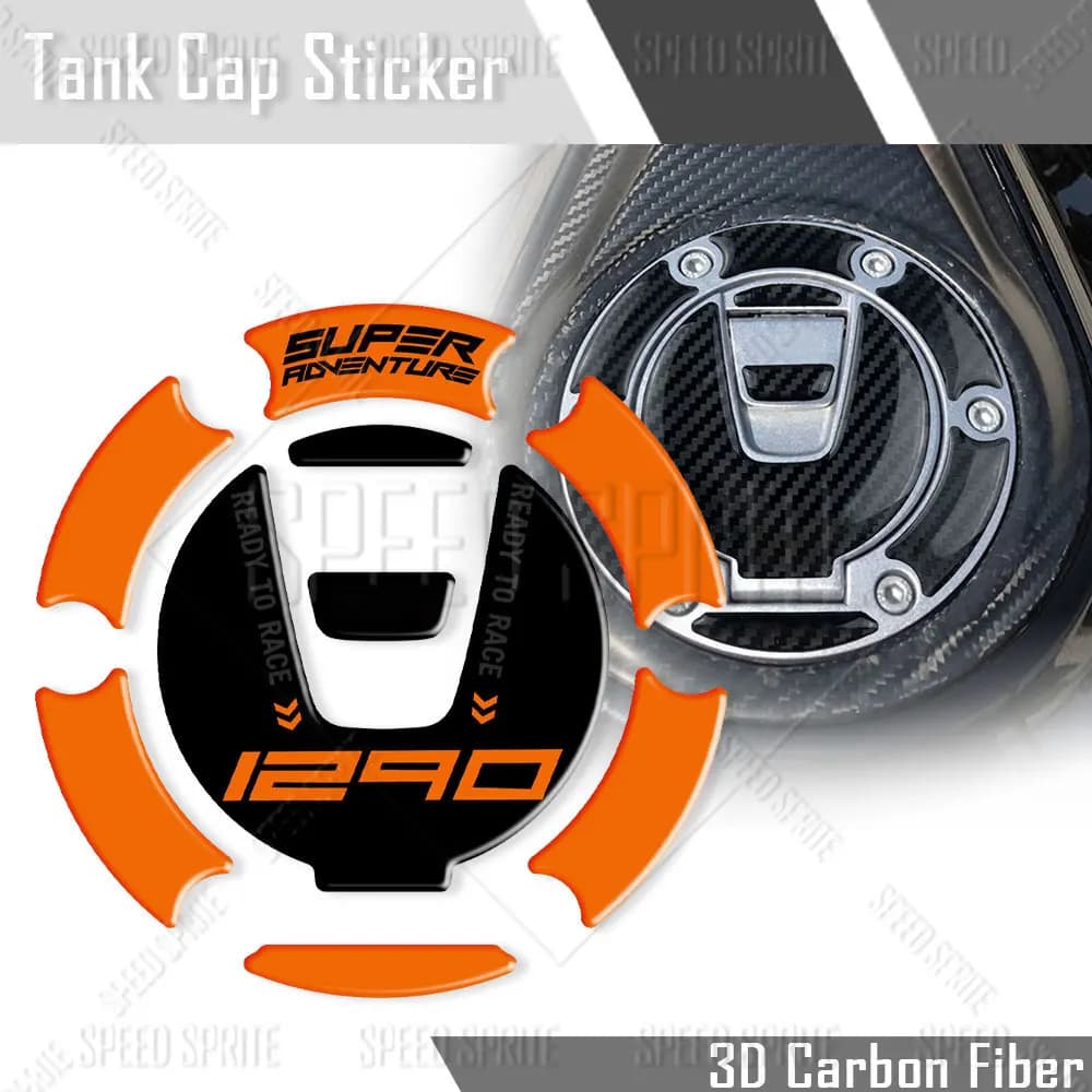 For KTM 1290 Super Duke R 2018-2023 3D Motorcycle Tank Tap Sticker Gas Cap Decal Oil Cover Protection Accessories Waterproof
