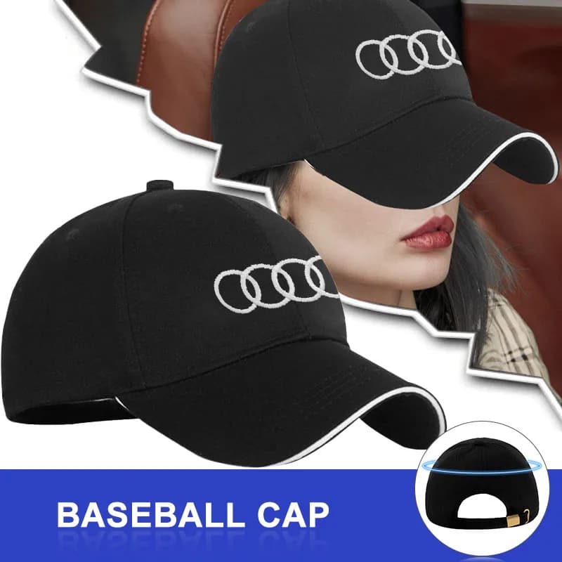 1/2PCS Unisex Auto Logo External Adjustable Casual Baseball Cap for Audi Sline Sport A3 A5 A6 A7 A8 Q2 Q5 Q7 Q8 RS4 RS5