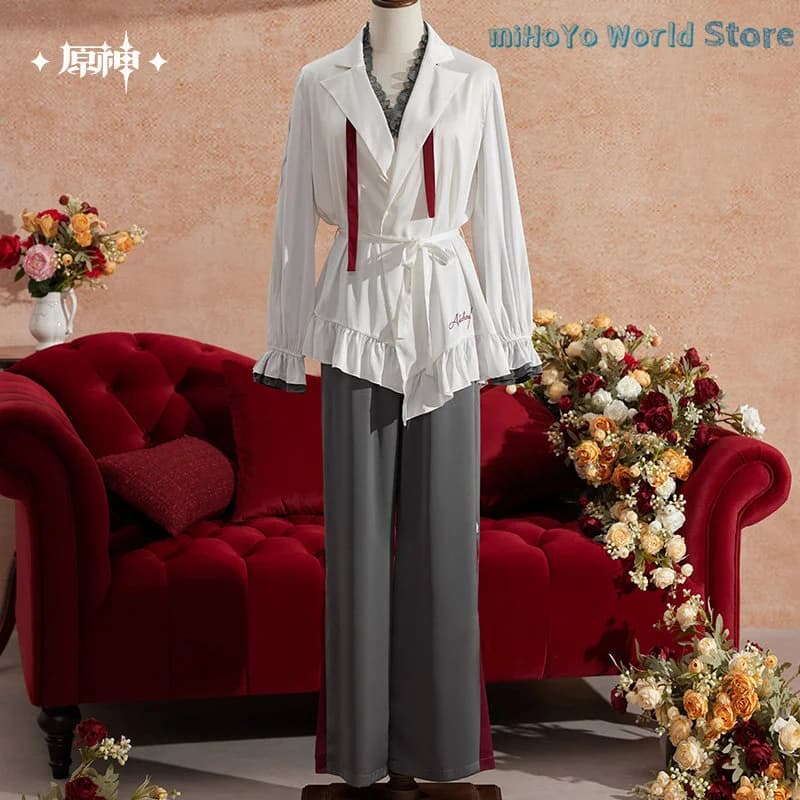 Arlecchino Pajama Original Genshin Impact Arlecchino Theme Impression Pajama Set Cosplay Doujin Arlecchino Nightgown Gifts