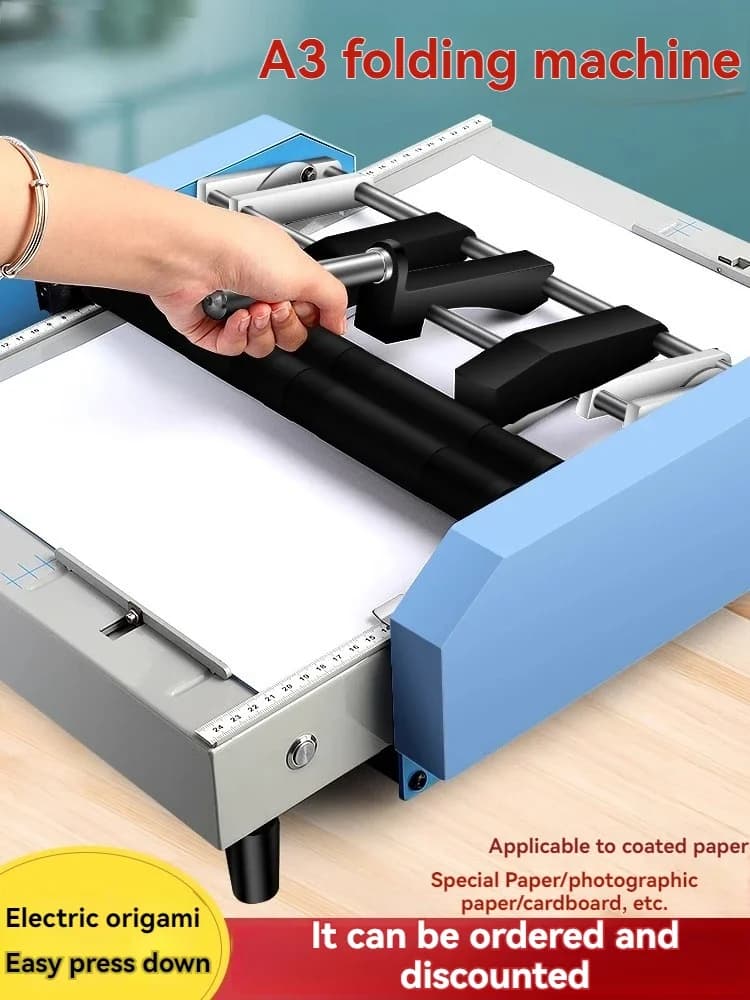 Aggiorna la macchina piegatubi completamente automatica per chiodi da equitazione A3, vinciatrice per libri, piegatrice per carta, cucitrice