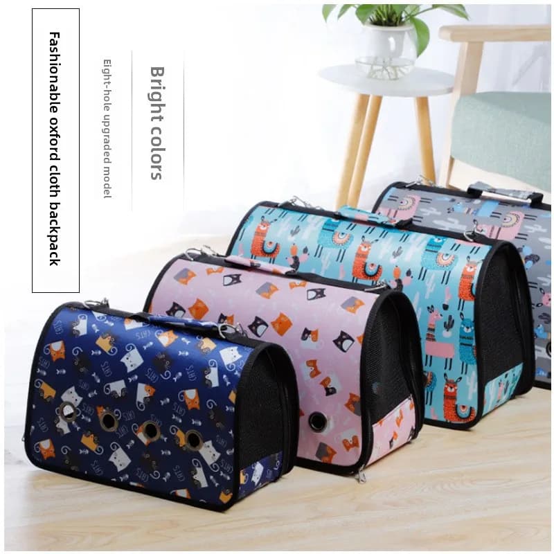 Trasportino traspirante per animali domestici per uscire, accessori per cani e gatti, borsa pieghevole per gatti, zaino portatile per animali domestici