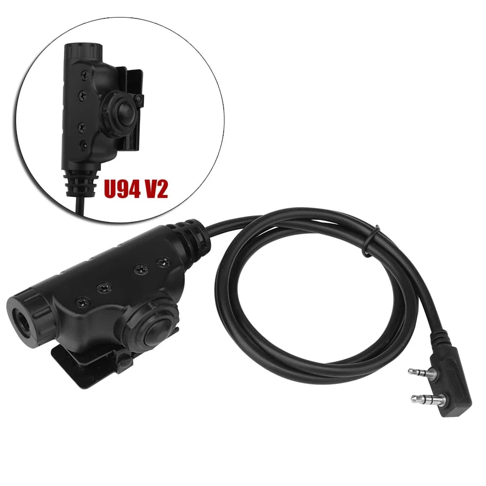 Nuovo Tactical U94 V2 modello PTT Cable Plug Militar Hunting Headset Adapter PTT per Walkie Talkie Motorola Kenwood BAOFENG Radio