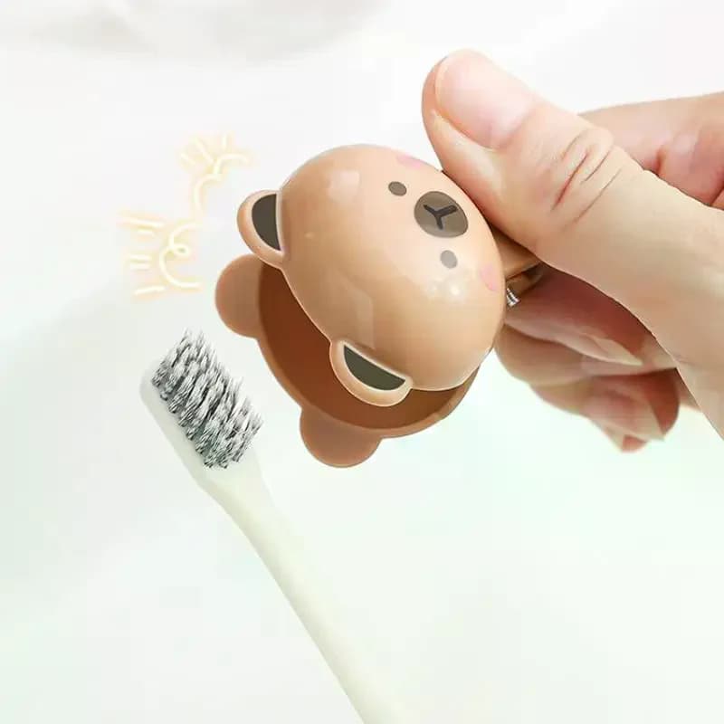 Cartoon Animal Shape Brush Covers, Clip Electric Toothbrush holders, Dustproof for Home and Travel
