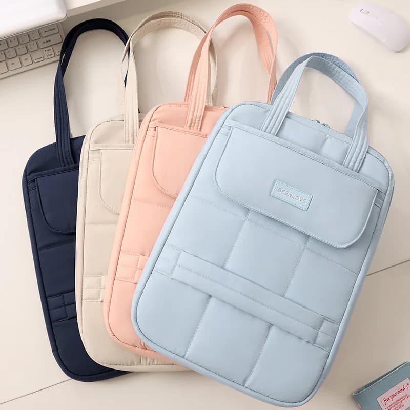 Custodia per Laptop 14 Pollici Monospalla Portatile, Borsa Interna per Tablet e Notebook, Compatibile con MacBook, Lenovo, Dell