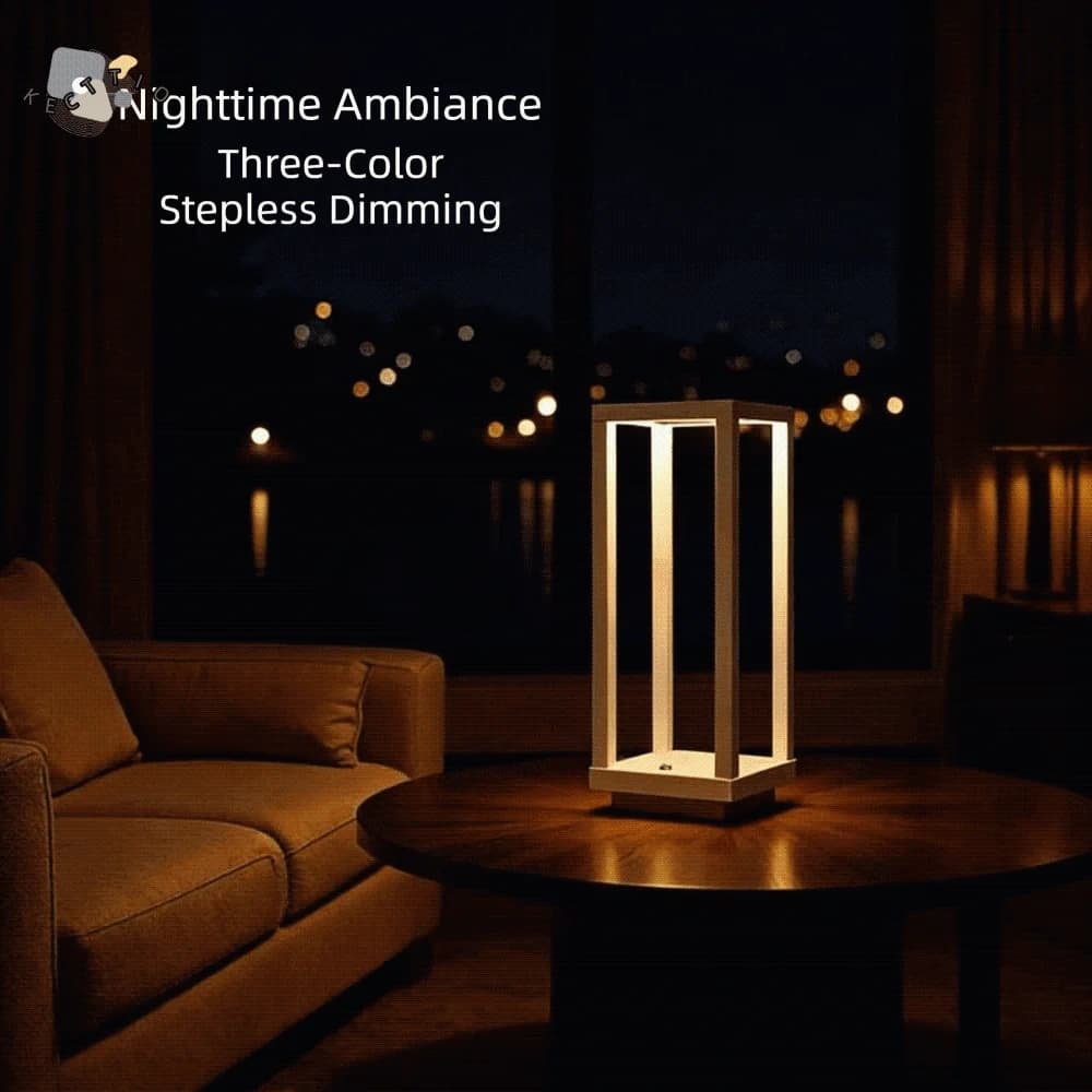 Lampada da Tavolo LED dal Design Europeo Moderno, Impermeabile IP65, Tecnologia LED Ricaricabile, Illuminazione Decorativa Ricaricabile