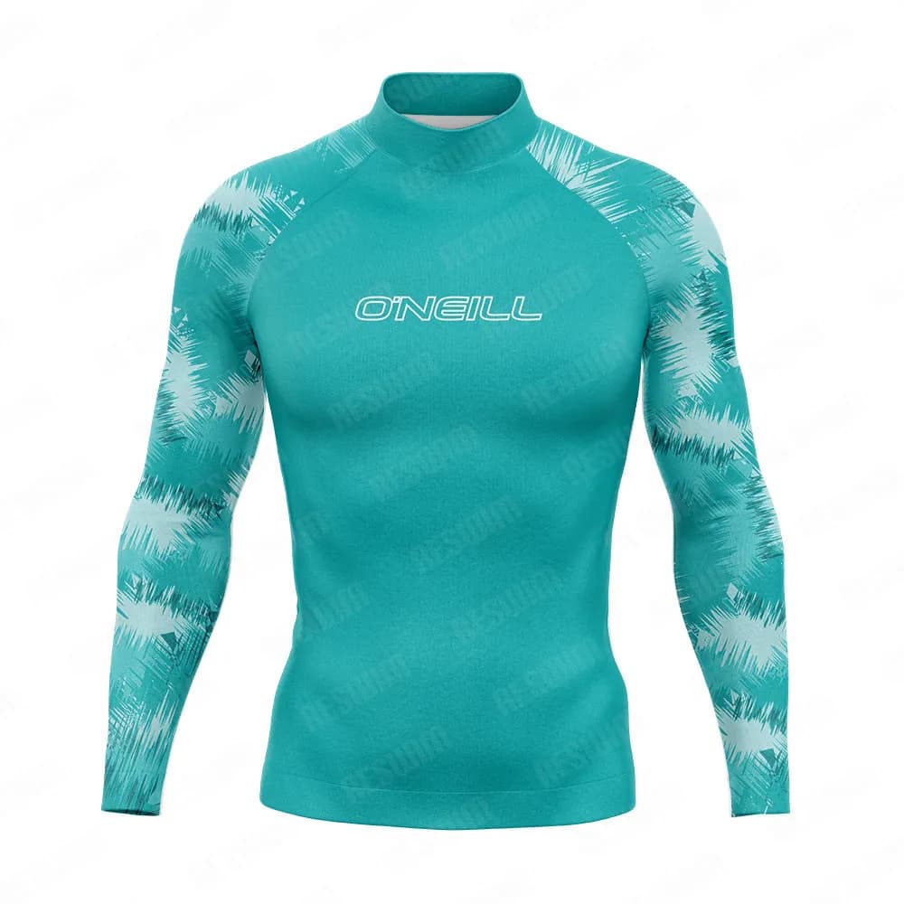 T-shirt Surfing for Men, UV protection UPF 50+, Long sleeves, Teenagers swimsuit, Beach sportswear