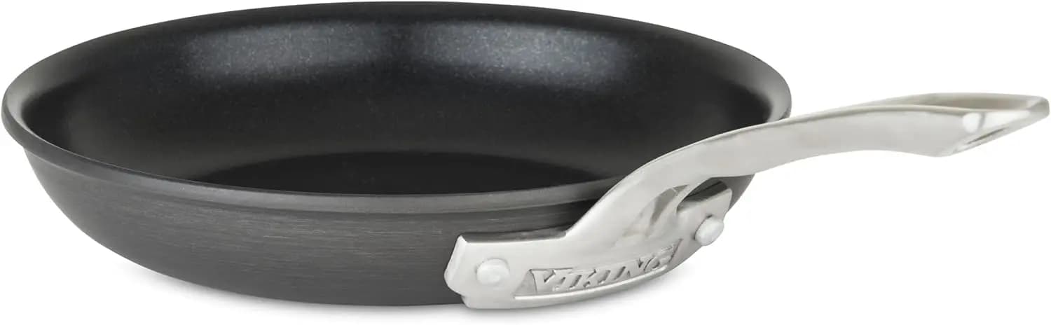 8-inch Anti-Flat, Duro Grey Aluminium Pot for Easy Home Kitchen