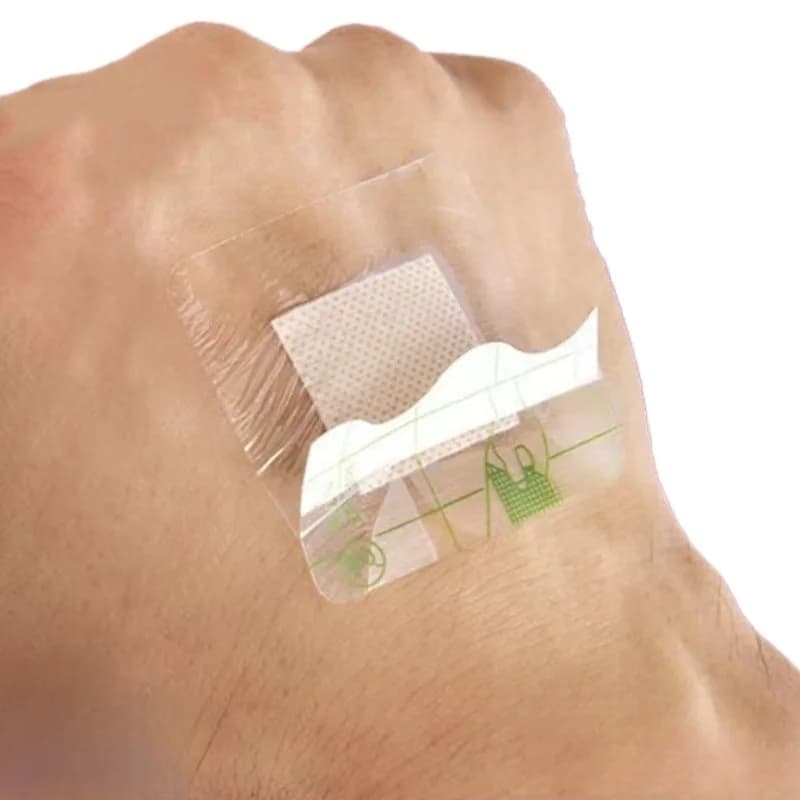 50 pz/set cerotto a forma quadrata trasparente Non trasparente disponibile benda adesiva per medicazione in gesso impermeabile