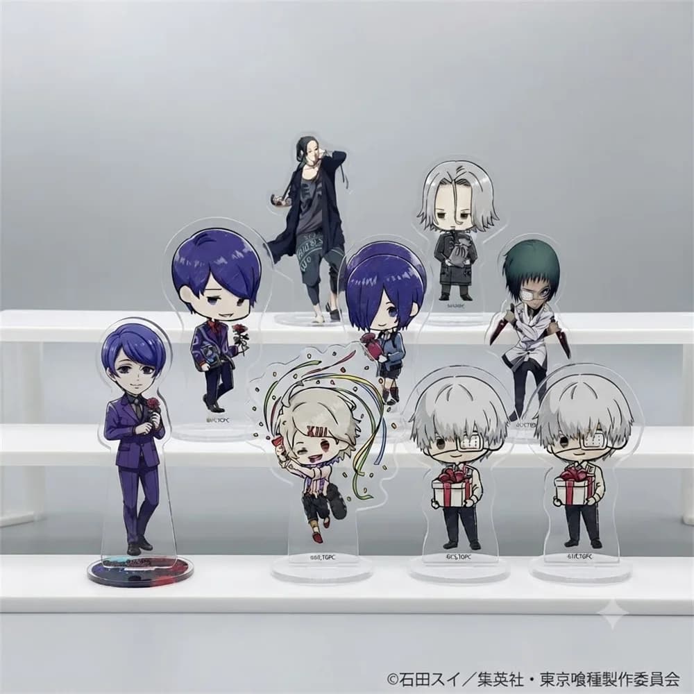 10CM Anime Tokyo Ghoul Acrylic Keychain Stand Model Ornament Accessories Goods Christmas Gifts