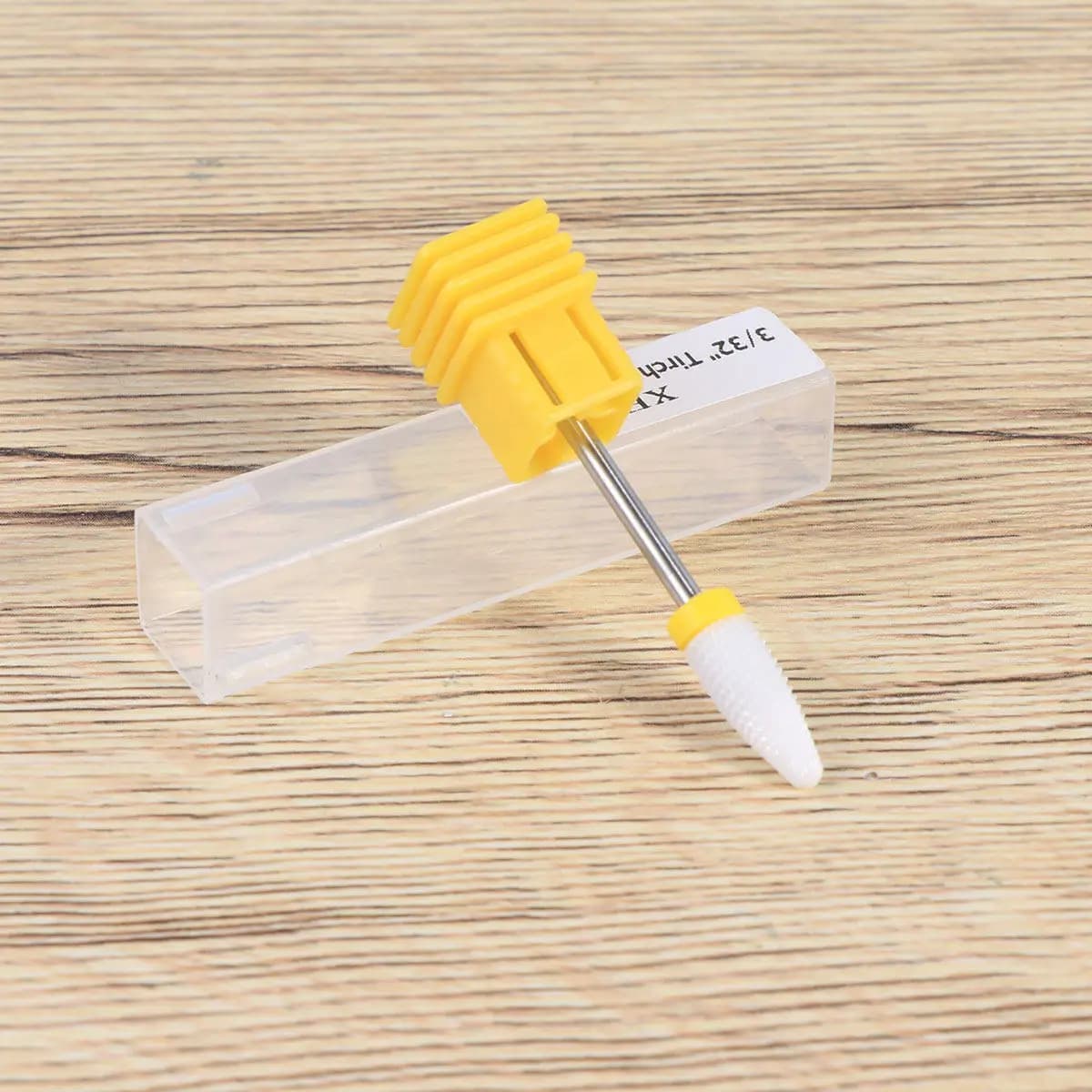 Punte per fresa in ceramica a forma di testa di mais per manicure, pedicure, rimozione gel, rimozione pelle morta e rimodellamento.