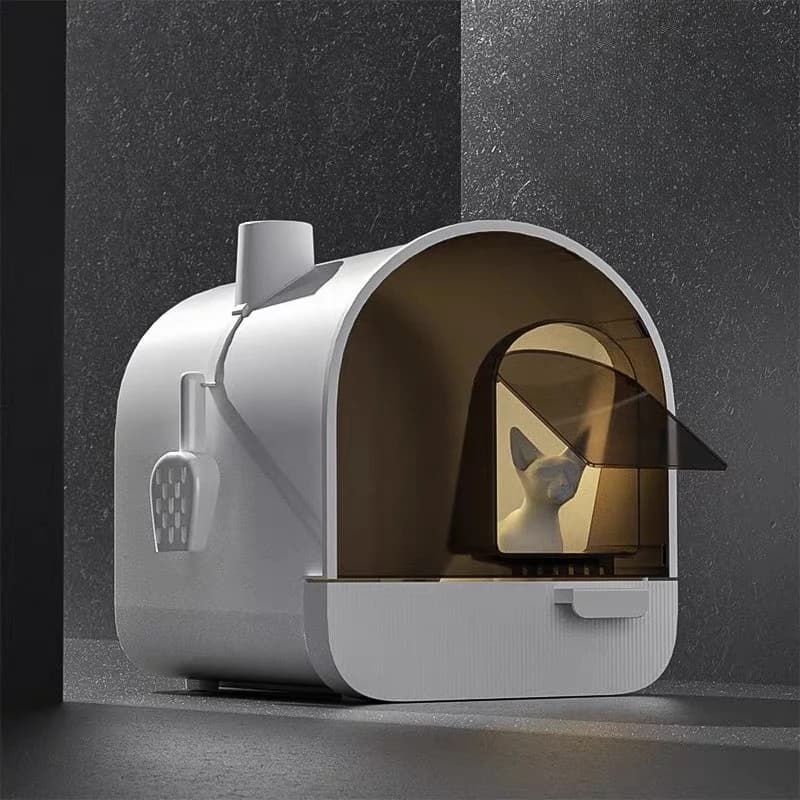 Cassetto Lettiera per gatti Scatole grandi per lettiera per gatti Gatti completamente chiusi Sabbia per gatti Gattini per animali domestici Accessori per gatti Forniture per toilette