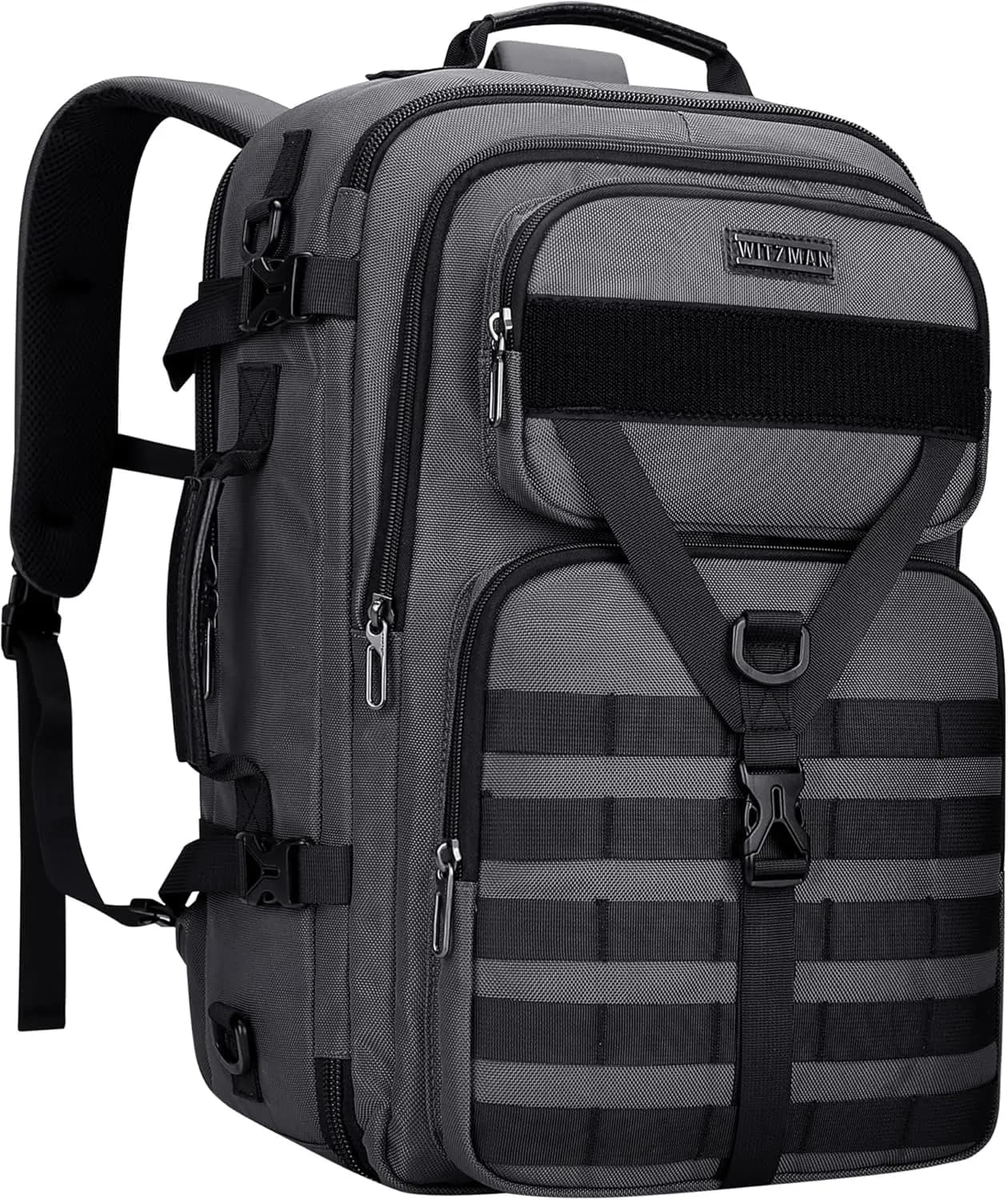 Zaino da Viaggio Convertibile 45L per Uomo, Borsa 3-in-1, Adatto per Laptop da 17 Pollici, Approvato dalle Compagnie Aeree