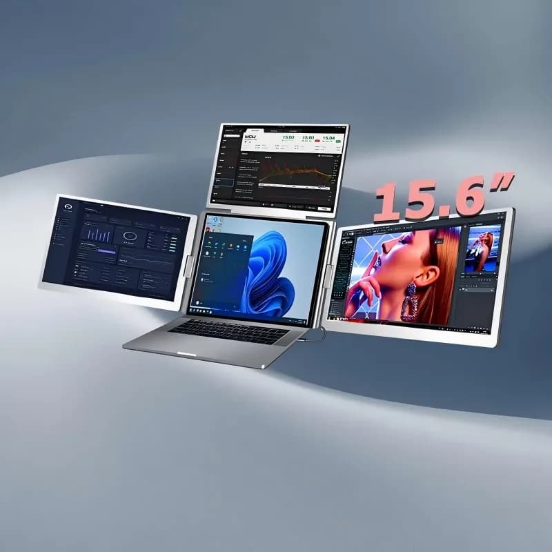 15.6 Inch Laptop Screen Extender Monitor Portable LCD Multi Screen Gaming Computer Monitor IPS Display Travel Portable Monitor