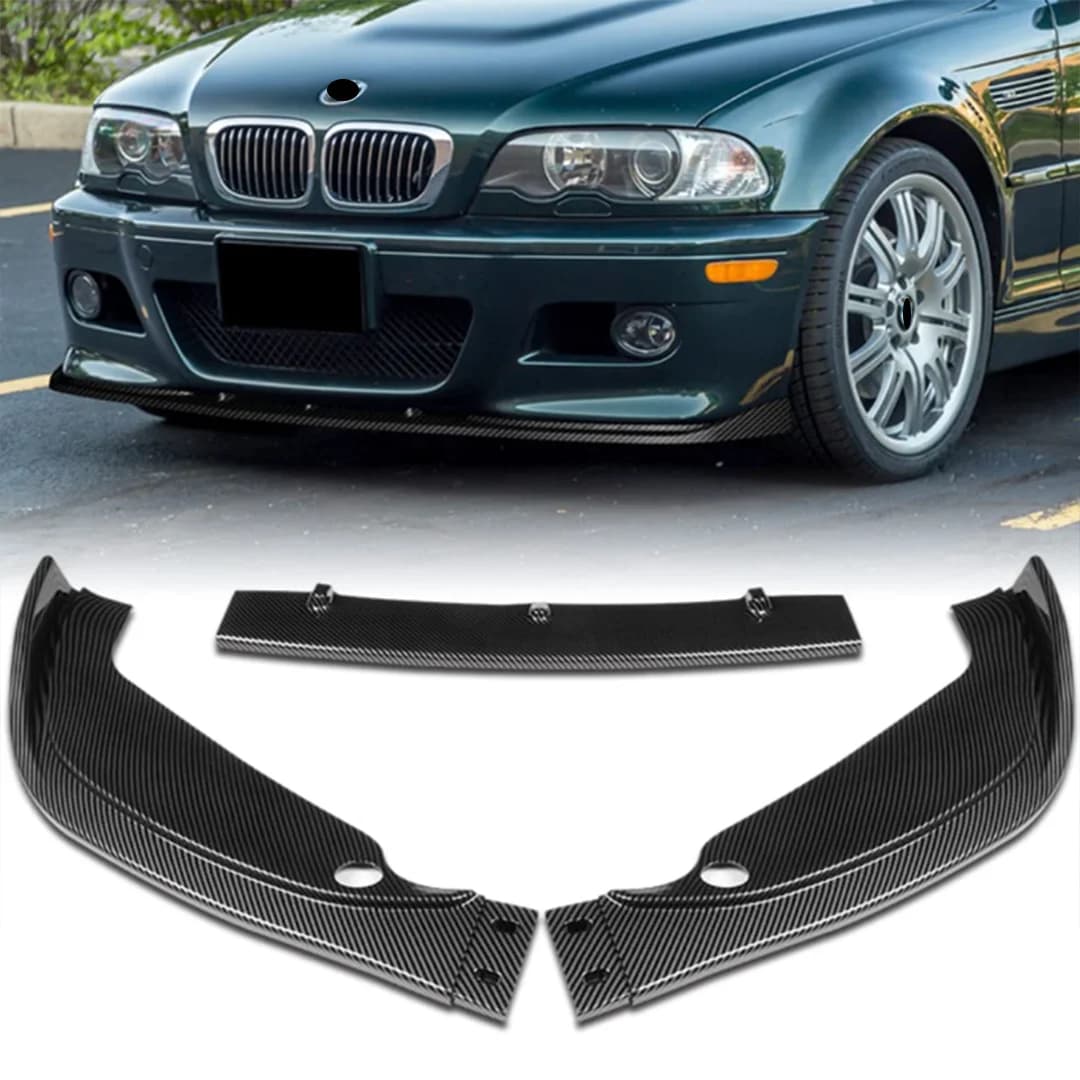For BMW 3 Series E46 M3 325i 330i 1998-2005 Car Front Bumper Lip, Spoiler Diffuser Splitter Car Styling Upgrade Accessories.