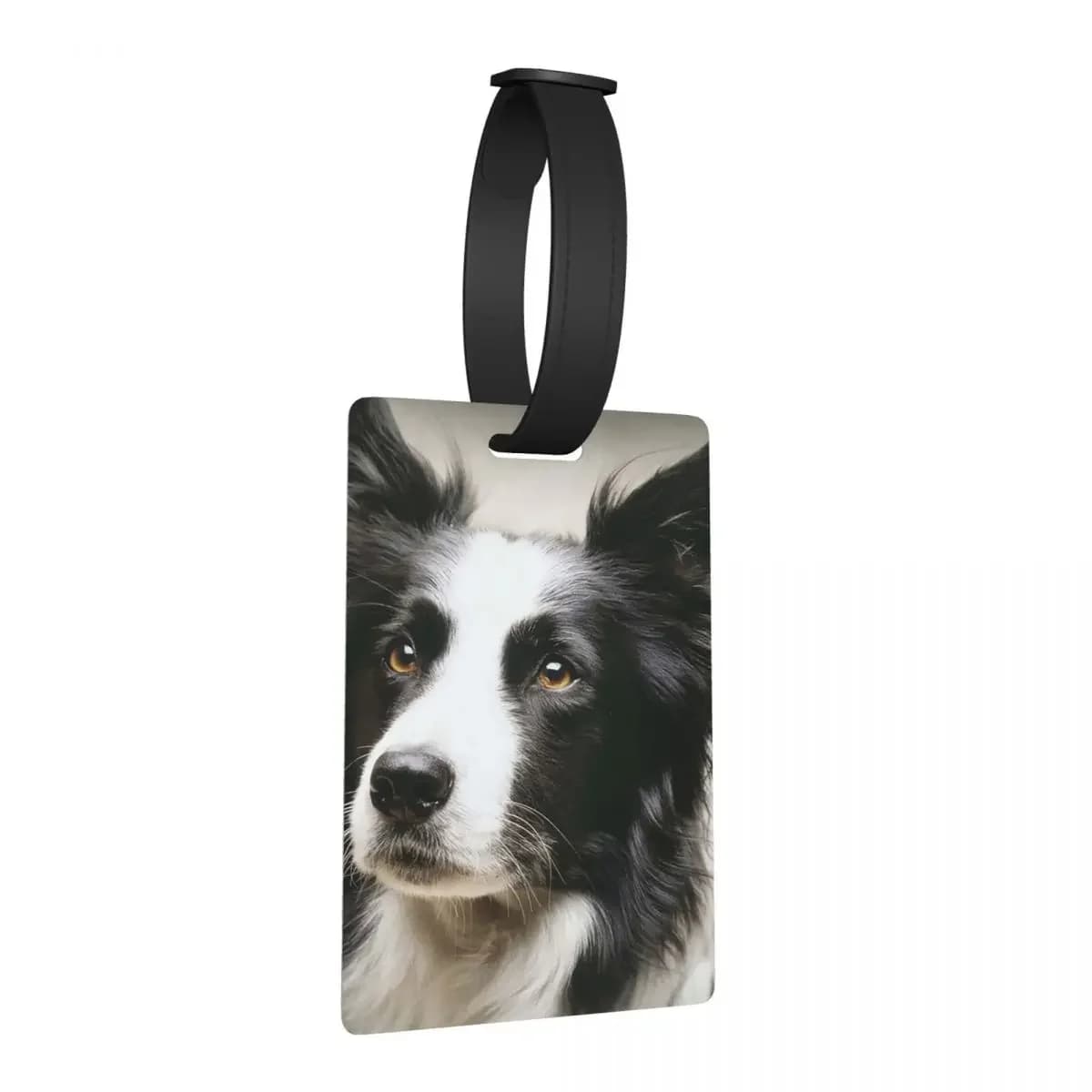 Etichette per bagagli Border Collie da lavoro Accessori per valigie Etichetta per imbarco per bagagli portatile da viaggio Porta etichette ID Nome Indirizzo