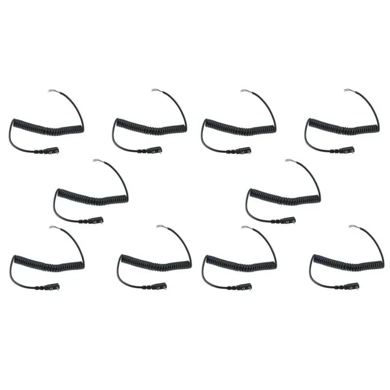 10PCS FAI DA TE K Testa 2 pin 4 Fili Mic Microfono Altoparlante Cavo di Linea per Baofeng UV5R UV-5R Kenwood TK370 Linton YTY Walkie Talkie